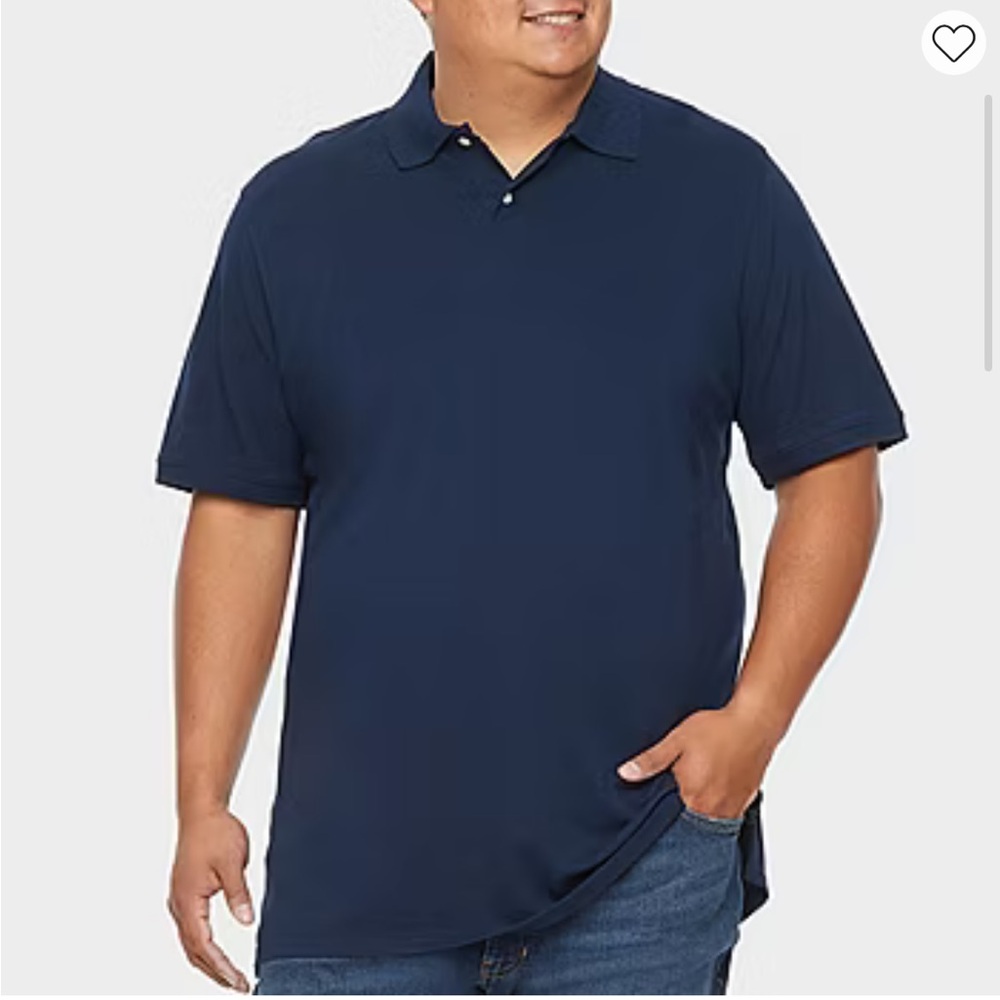 St. John’s Bay comfort stretch men’s classic fit short sleeve polo shirt